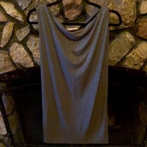 Rachel Roy Grey W Silver Studs Mini Dress Medium